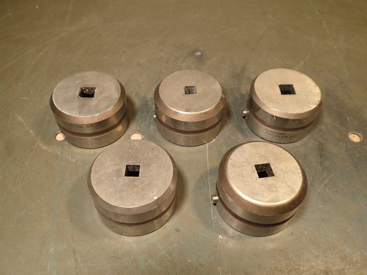 5 Pc Wilson Tool Metal Punch Press Dies .250 +.045, .280 +012 +060, .375 +.012x2 - MACHINING ACCESSORIES & TOOLING