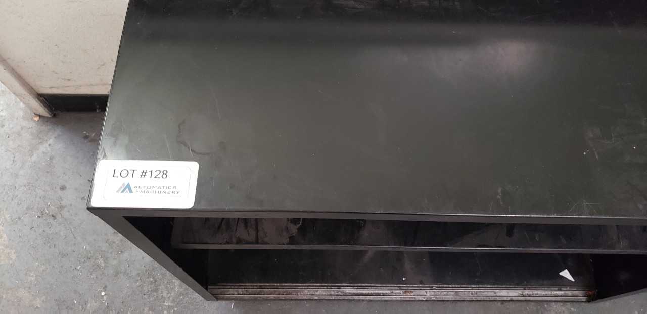 Two Shelf Metal Cabinet - TOOL STORAGE
