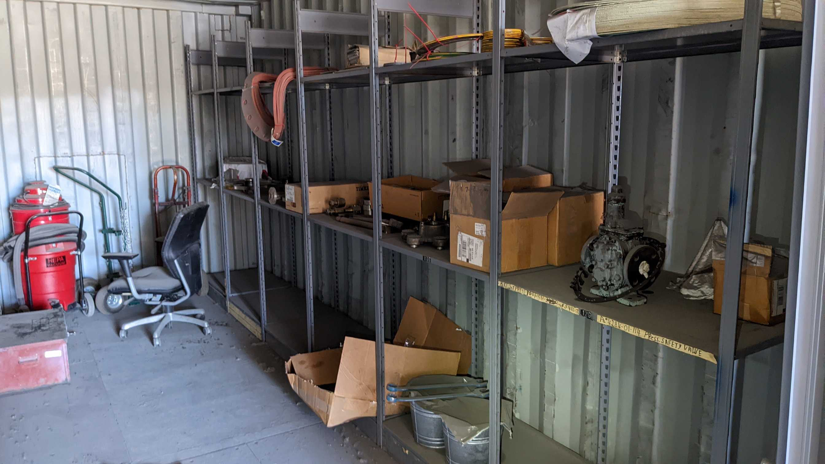 CONTENTS OF CONTAINER - INDUSTRIAL PARTS CONTENTS OF CONTAINER - INDUSTRIAL PARTS