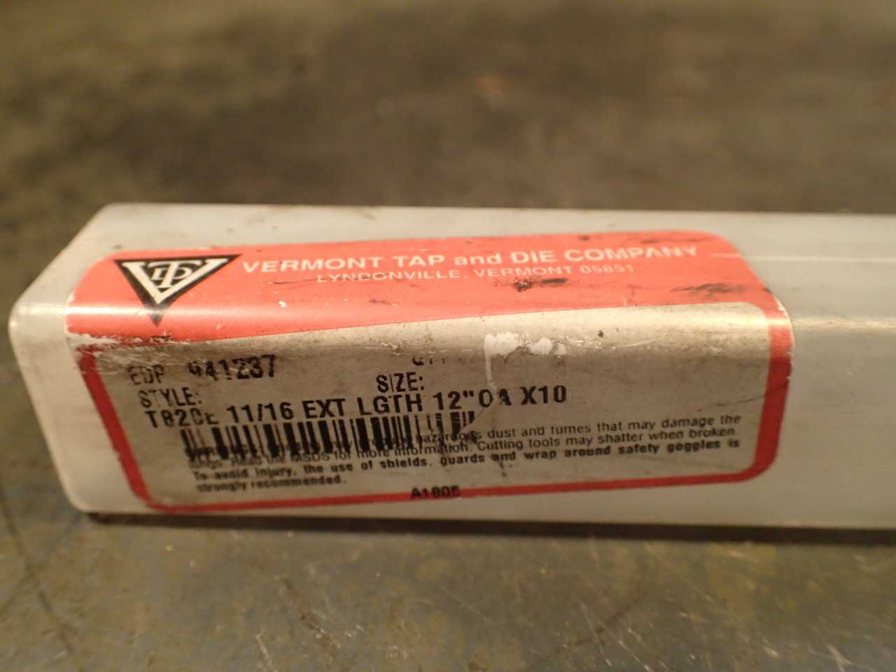 Vermont 11/16" x 12" OAL Extra Long Length Straight Shank HSS Drill Bit: USA - MACHINING EQUIPMENT PARTS
