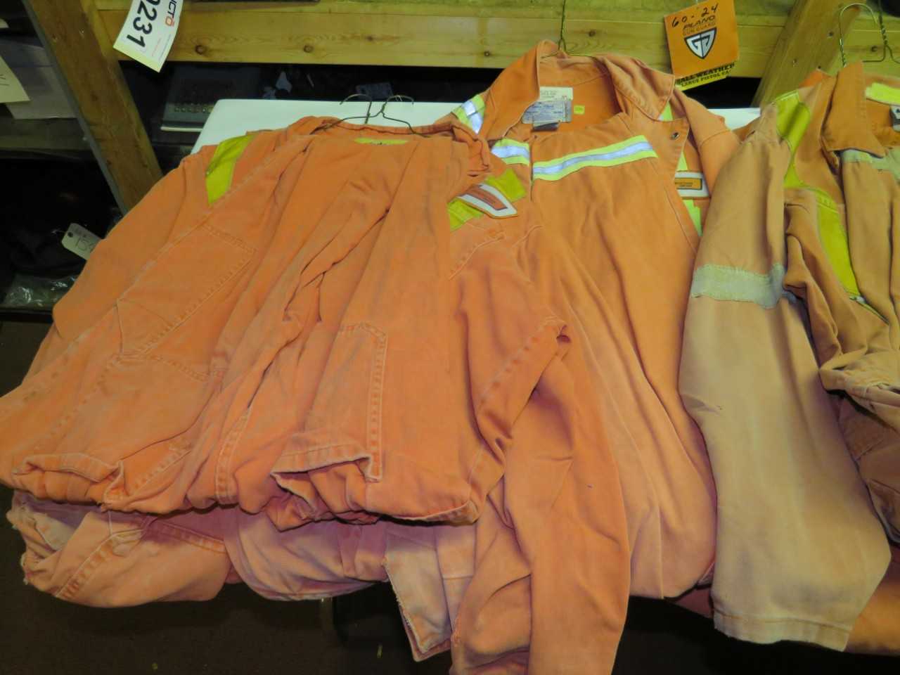 LOT OF 10 ASSORTED FLAME RESISTANT COVERALLS - SAFETY EQUIPMENT