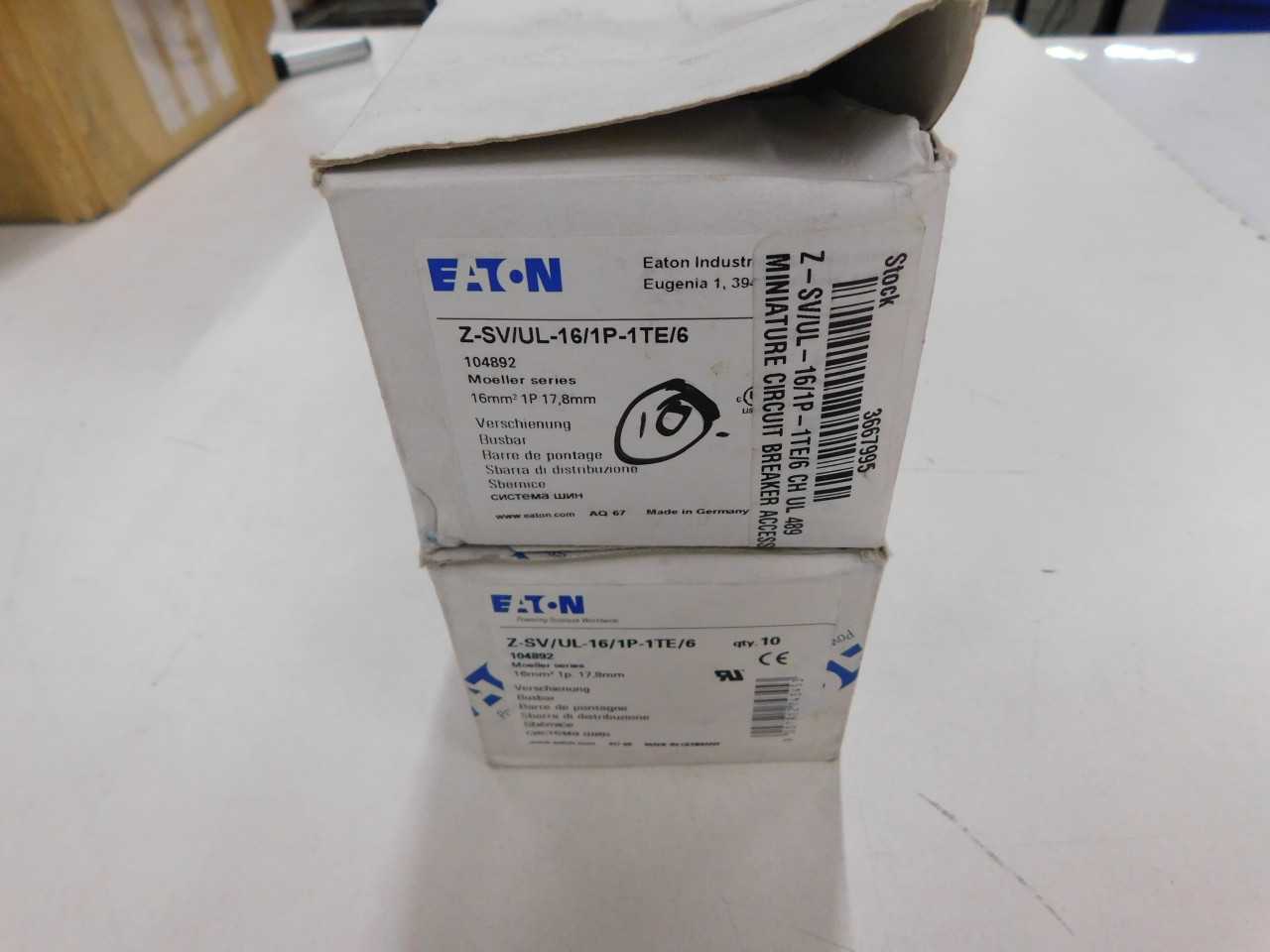 Lot of Quantity 20x Z-SV/UL-16/1P-1TE/6 Busway - VALVES