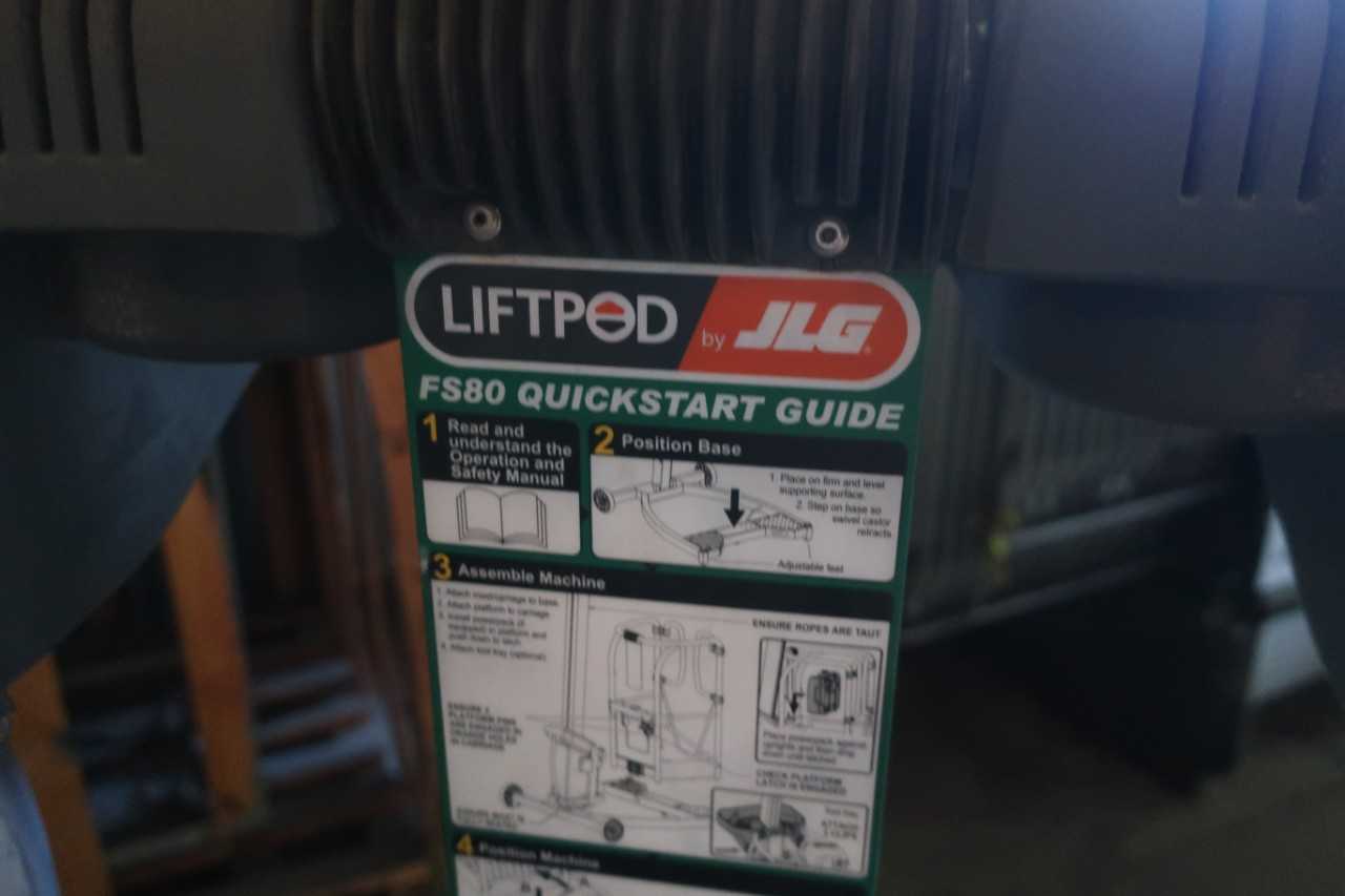 Jlg Fs 80 Liftpod 330Lbs Personal Man Lift - MISCELLANEOUS