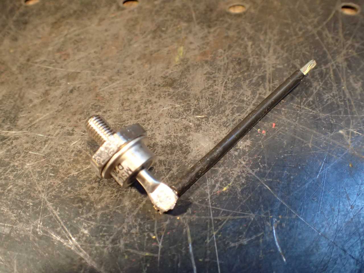 Microsemi Corp MSC 9139 D2080AE Diode with 3" Wire Lead: NOS - New Old Stock - ELECTRICAL COMPONENTS