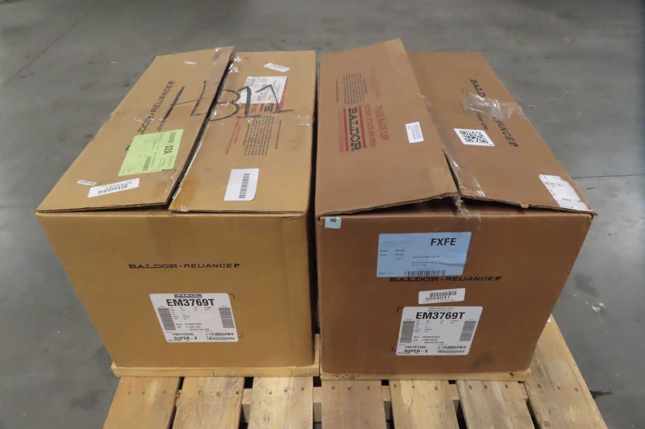 LOT OF 2 BALDOR EM3769T 213T 7.5HP 230/460V-AC ELECTRIC MOTORS - ELECTRIC MOTORS LOT OF 2 BALDOR EM3769T 213T 7.5HP 230/460V-AC ELECTRIC MOTORS - ELECTRIC MOTORS