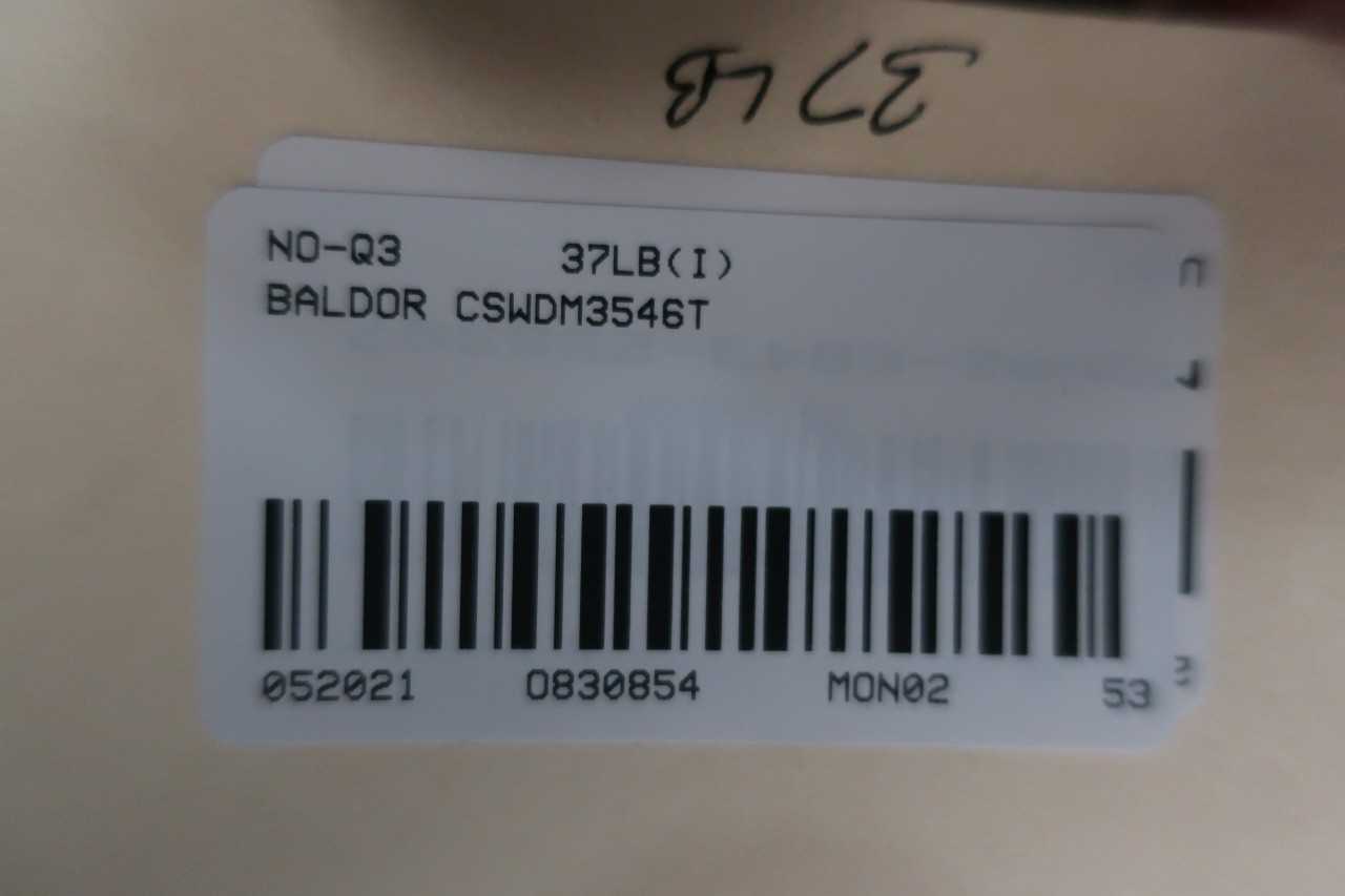 BALDOR CSWDM3546T MOTOR 143TC 1HP AC MOTOR 230/460V-AC - ELECTRIC MOTORS
