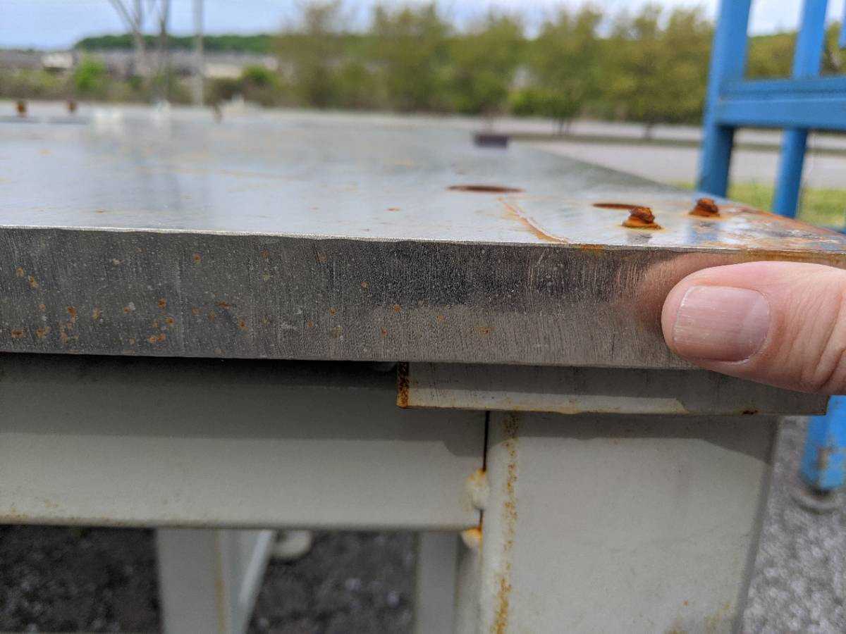 1 inch Thick Large Steel Work Bench Layout Table - PLANT & FACILITY