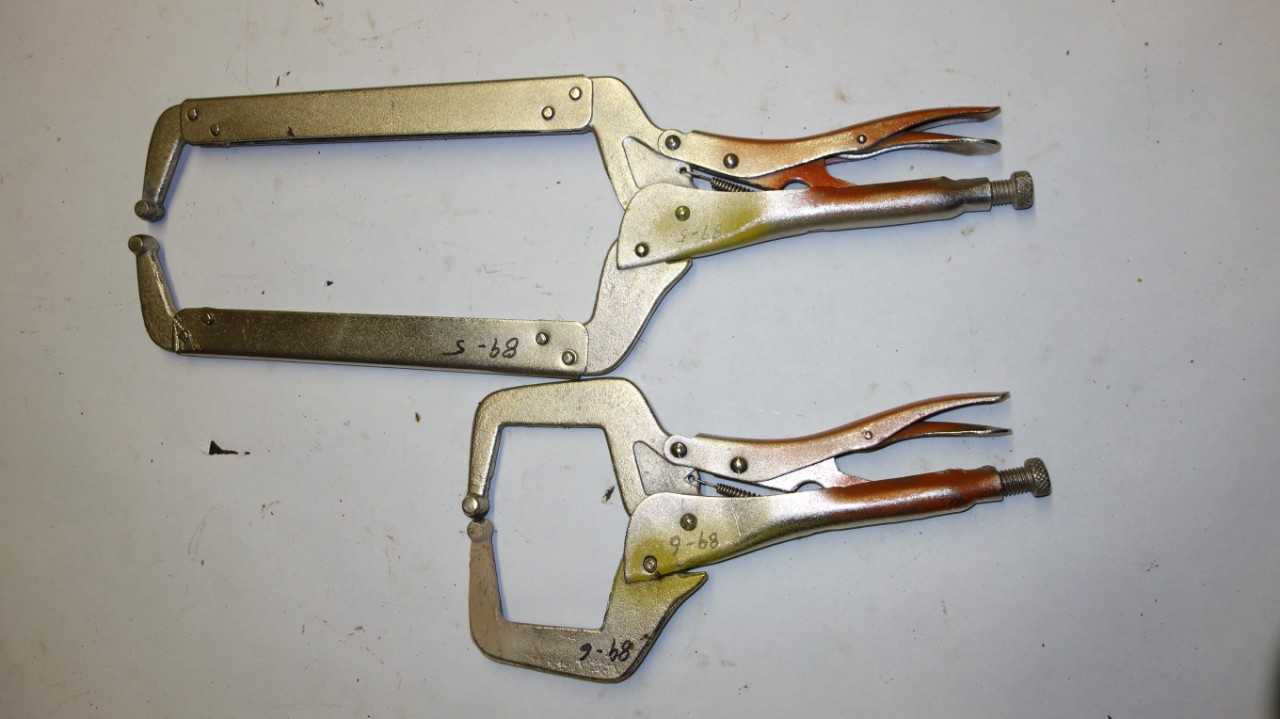 LOT OF 7 ASSORTED VICE GRIP CLAMPS - ELECTRIC POWER TOOLS