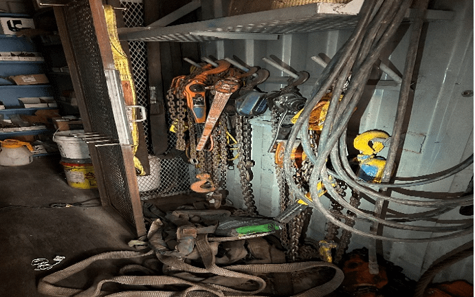 CONNEX BOX WITH CONTENTS - STORAGE & HANDLING EQUIPMENT