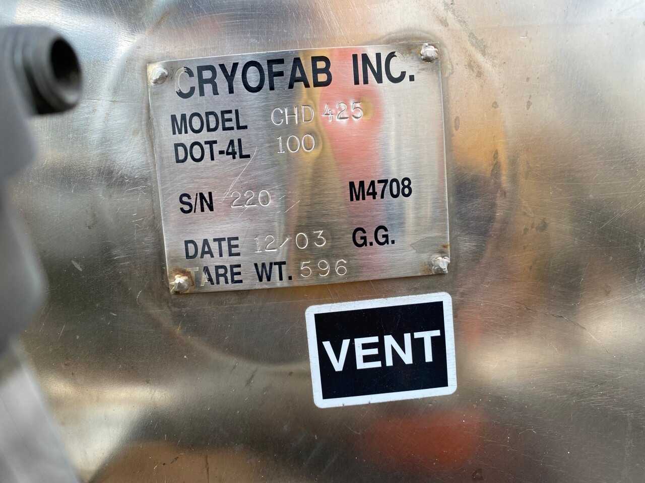 2003 Cryofab Tank - PROCESS EQUIPMENT