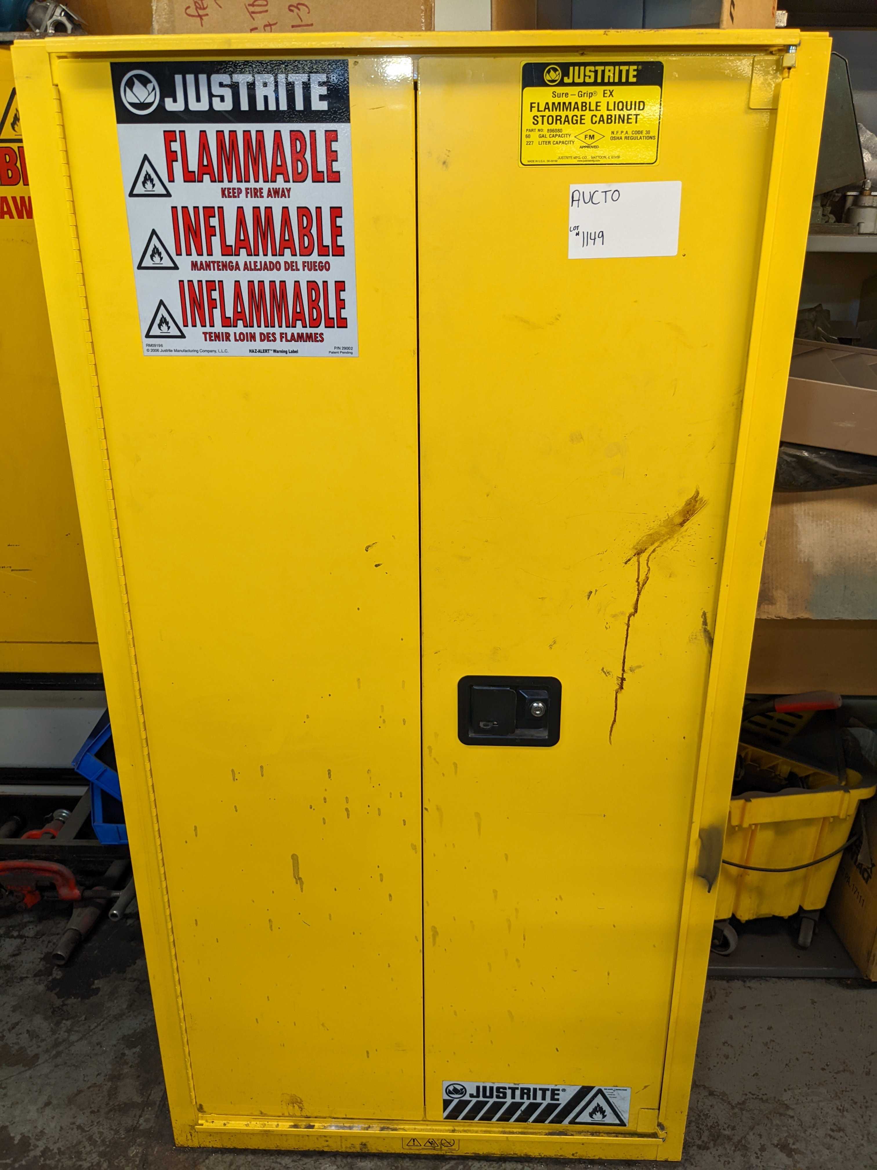 FIRE SAFETY CABINET WITH CONTENTS - SAFETY EQUIPMENT