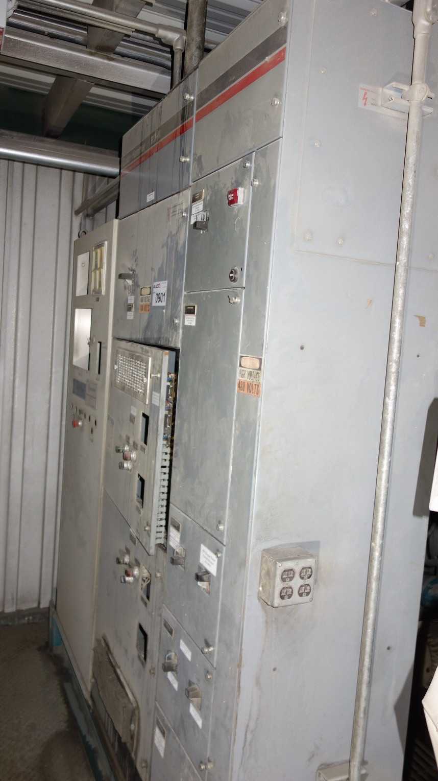 2X VERTICAL SECTIONS CUTLER HAMMER UNITROL MCC MOTOR CONTROL CENTER CABINET (COMPLETE UNIT) - SWITCHGEAR