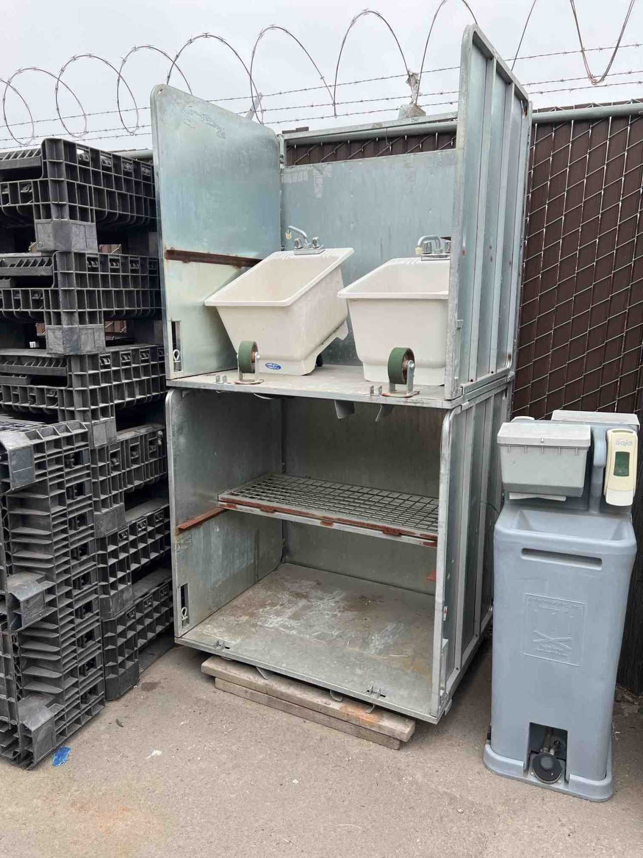 Lot of 6 Aluminum Storage Shelf Carts - ROLLING CARTS