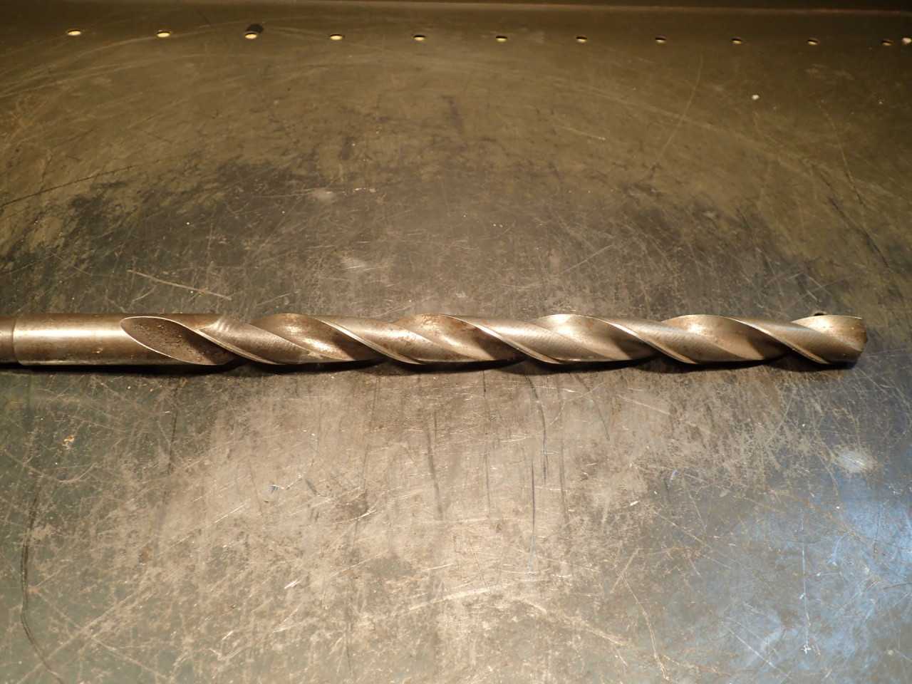 3/4" HSS Drill Bit: 9-1/2" Extra Long Flutes, Morse Taper #2 Shank MT2 2MT, Used - WORKHOLDING