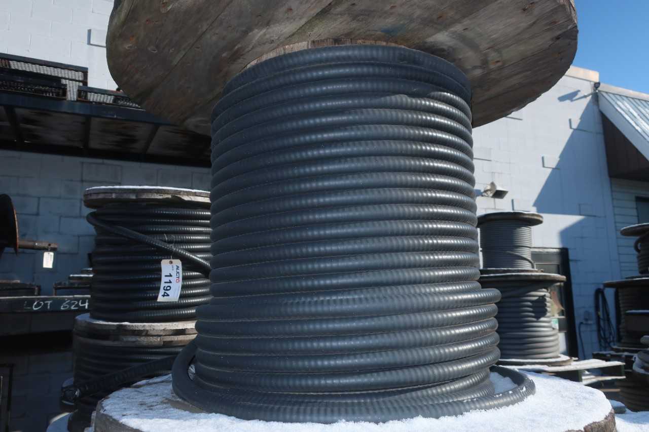 3 SPOOLS OF ASSORTED INSULATED CABLE-WIRE - ELECTRICAL COMPONENTS