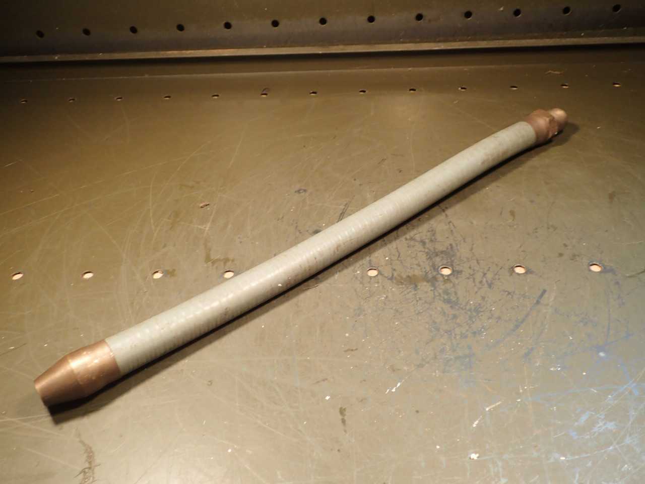 Flexlube Type F2 Coolant Nozzle Brass Tip: 18" Long 1/2" Opening 1/2" NPT Thread - MACHINING ACCESSORIES & TOOLING