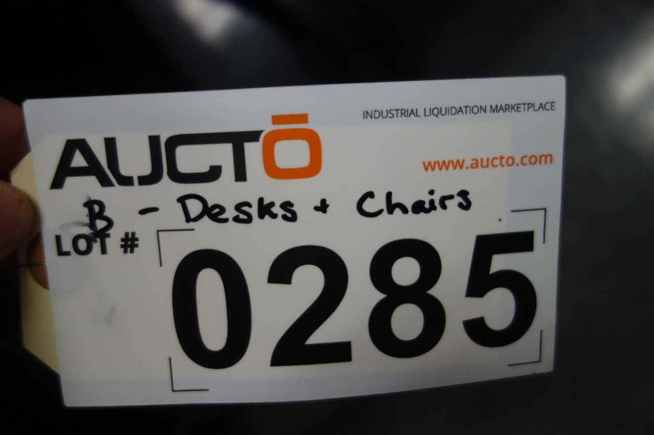 6x office tables, 5' x 3', with 12x Safco chairs (DELAYED REMOVAL) - PLANT & FACILITY