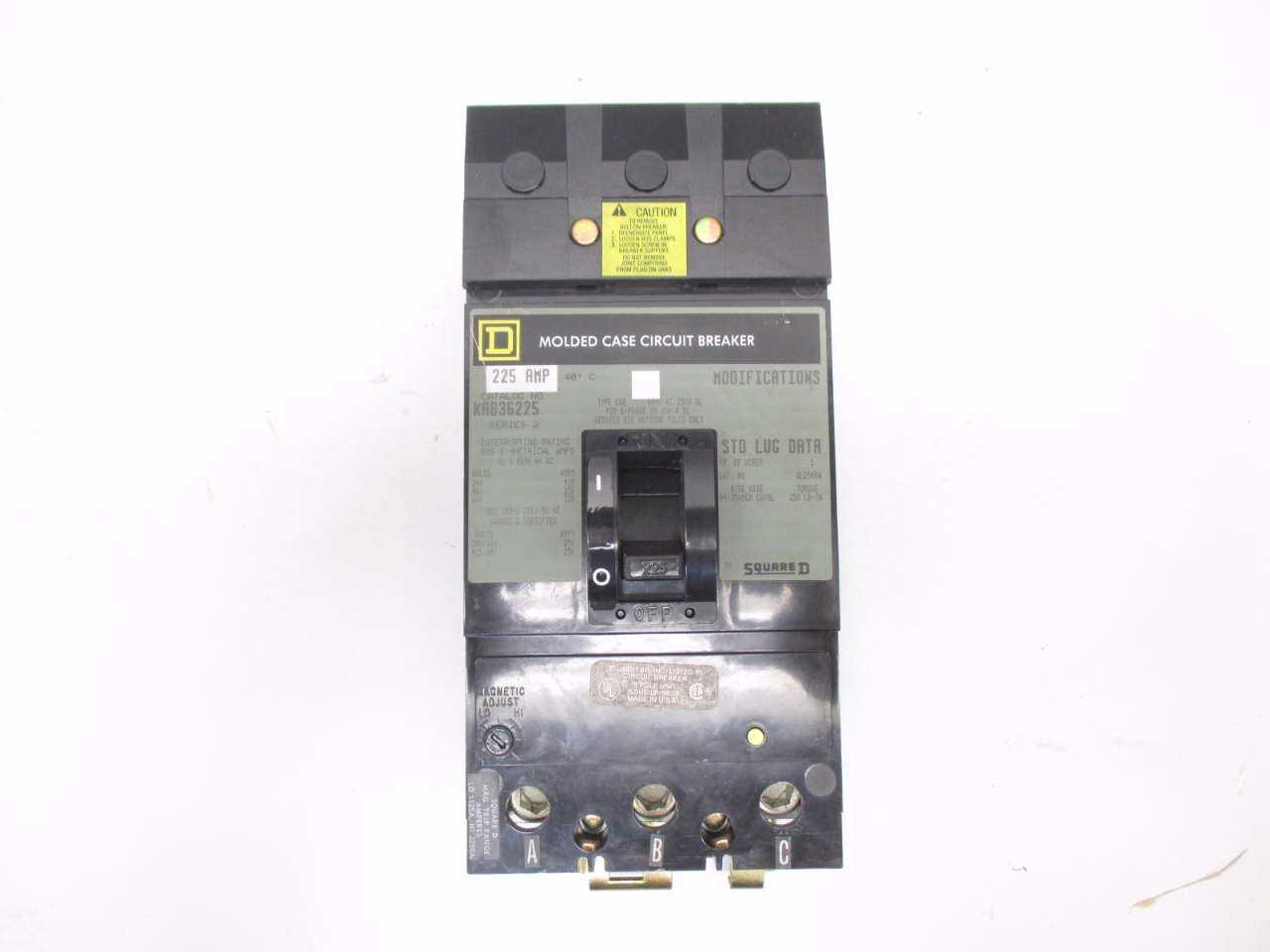 SQUARE D I-LINE 225A CIRCUIT BREAKER - MISCELLANEOUS