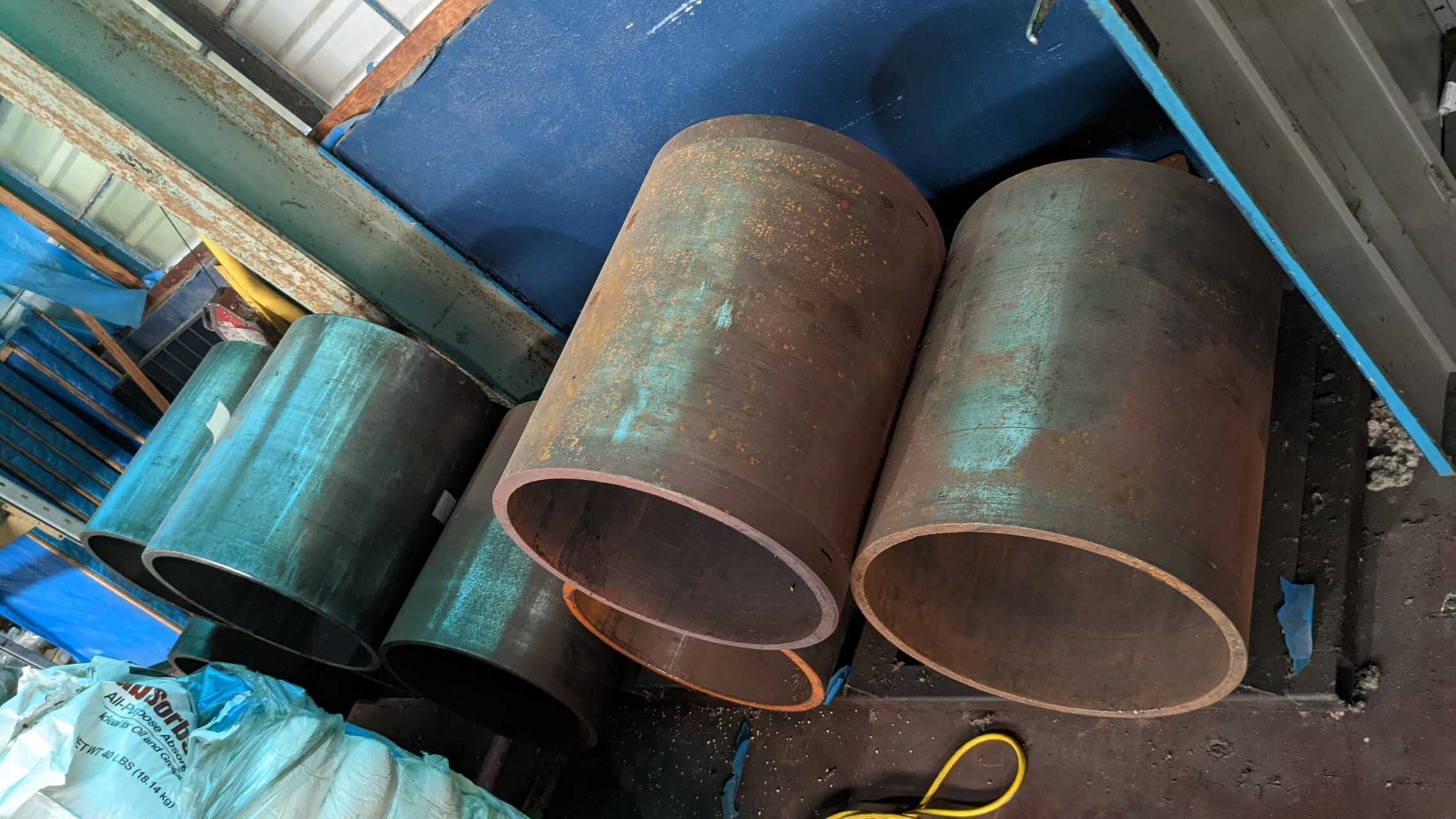 Steel stock approximately 80 steel core piping
