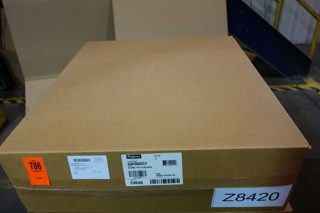 1 HOFFMAN SS NEMA TYPE 4X ENCLOSURE A30H3008SSLP - INDUSTRIAL PARTS