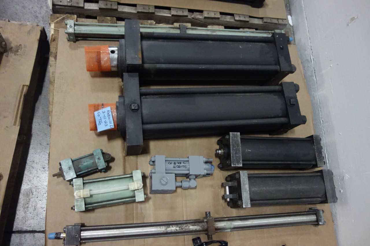 4 PALLETS OF ASSORTED CYLINDERS - HAND TOOLS