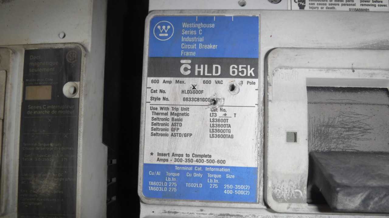 600 Amp Circuit Breaker and 400 Amp MCP - CIRCUIT BREAKERS