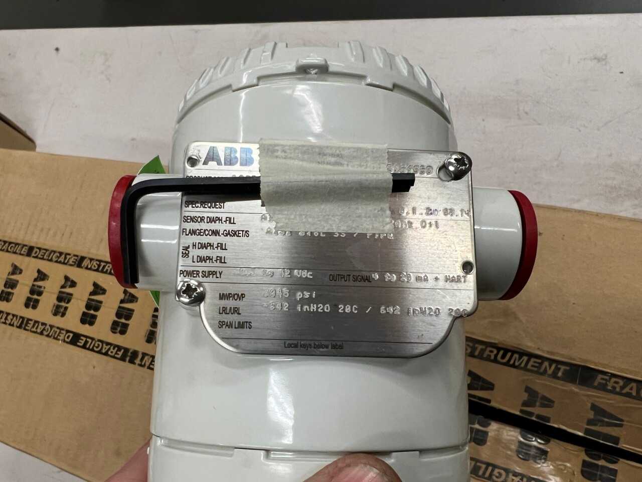 2x ABB 266DSH pressure transmitters - INSTRUMENTATION