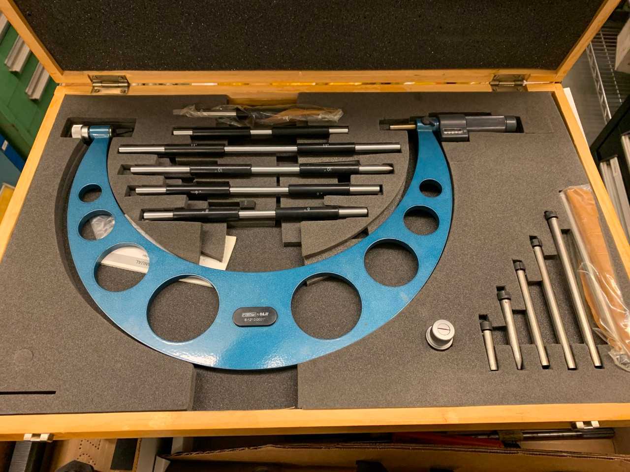 6-12" Outside Micrometer Set - PROCESS EQUIPMENT