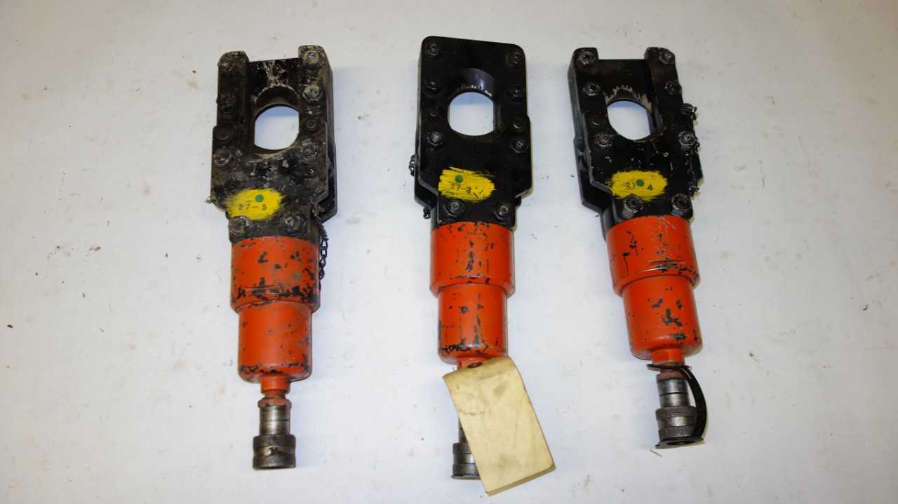 LOT OF 3 HYDRAULIC CABLE CUTTERS - ELECTRIC POWER TOOLS