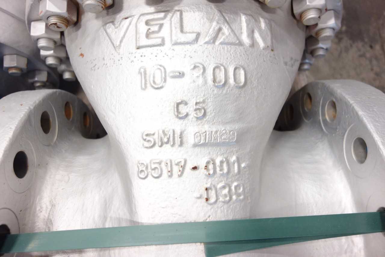 LOT OF 2 VELAN 10" GATE VALVES - VALVES