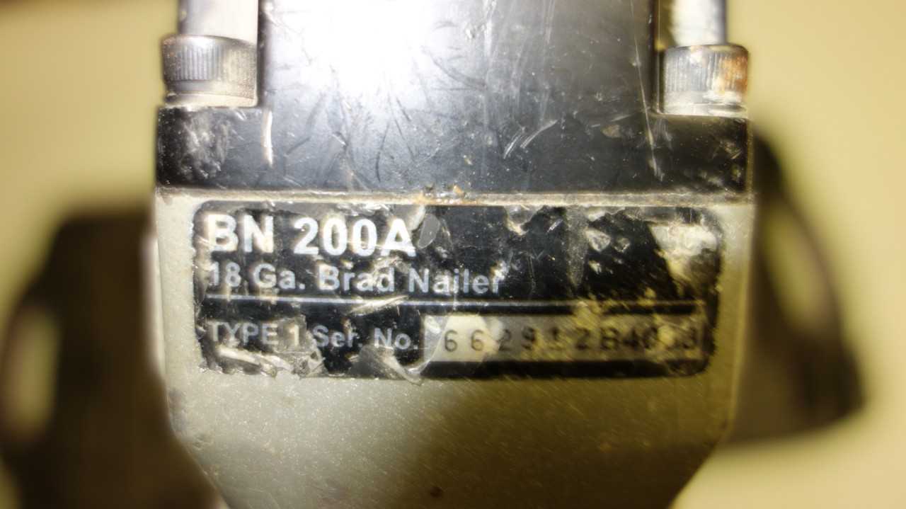 PORTER CABLE BN 200A 2 IN 120PSI FINISHING NAIL GUN - PNEUMATIC POWER TOOL
