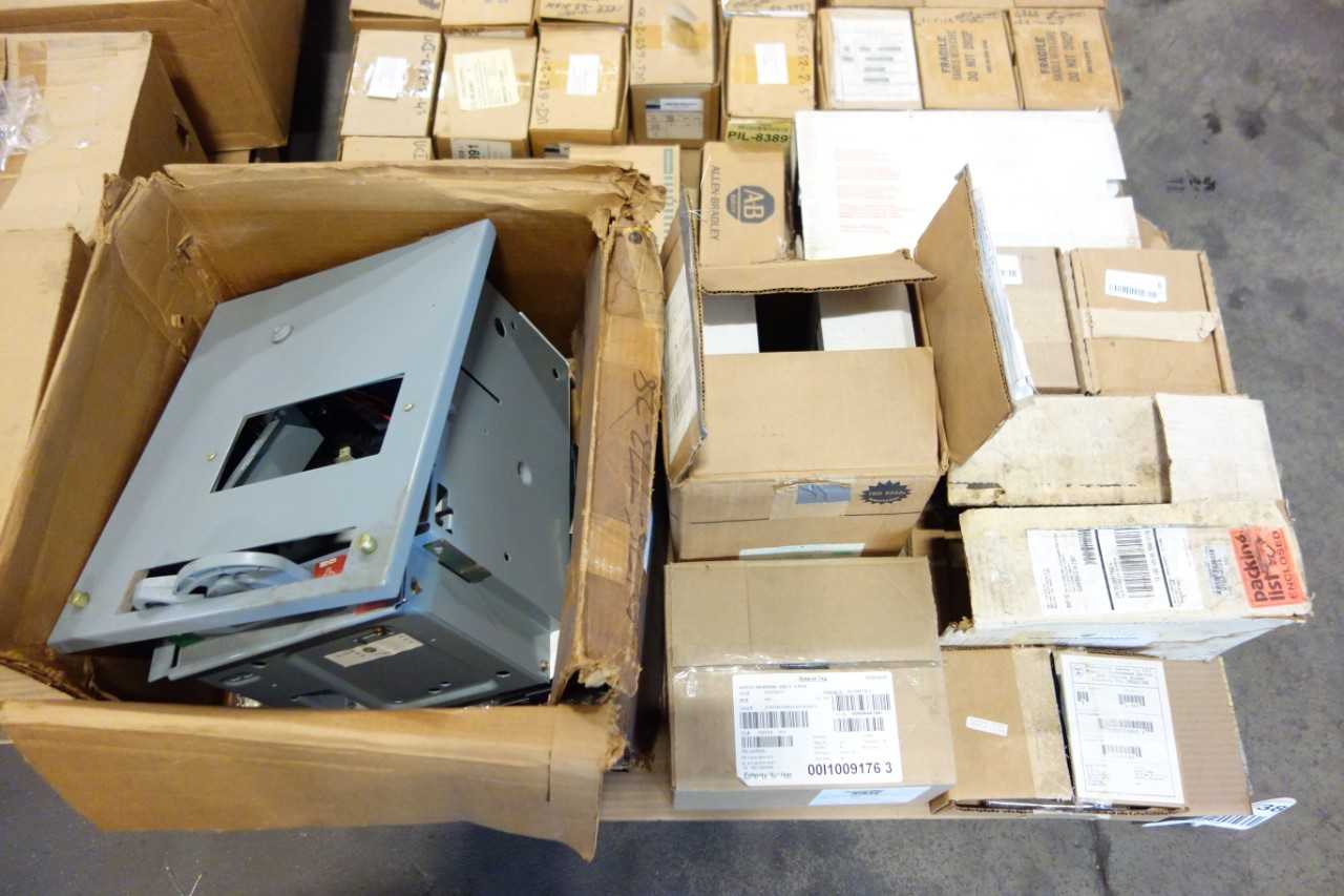 3 PALLETS OF ASSORTED ELECTRICAL - ELECTRICAL COMPONENTS