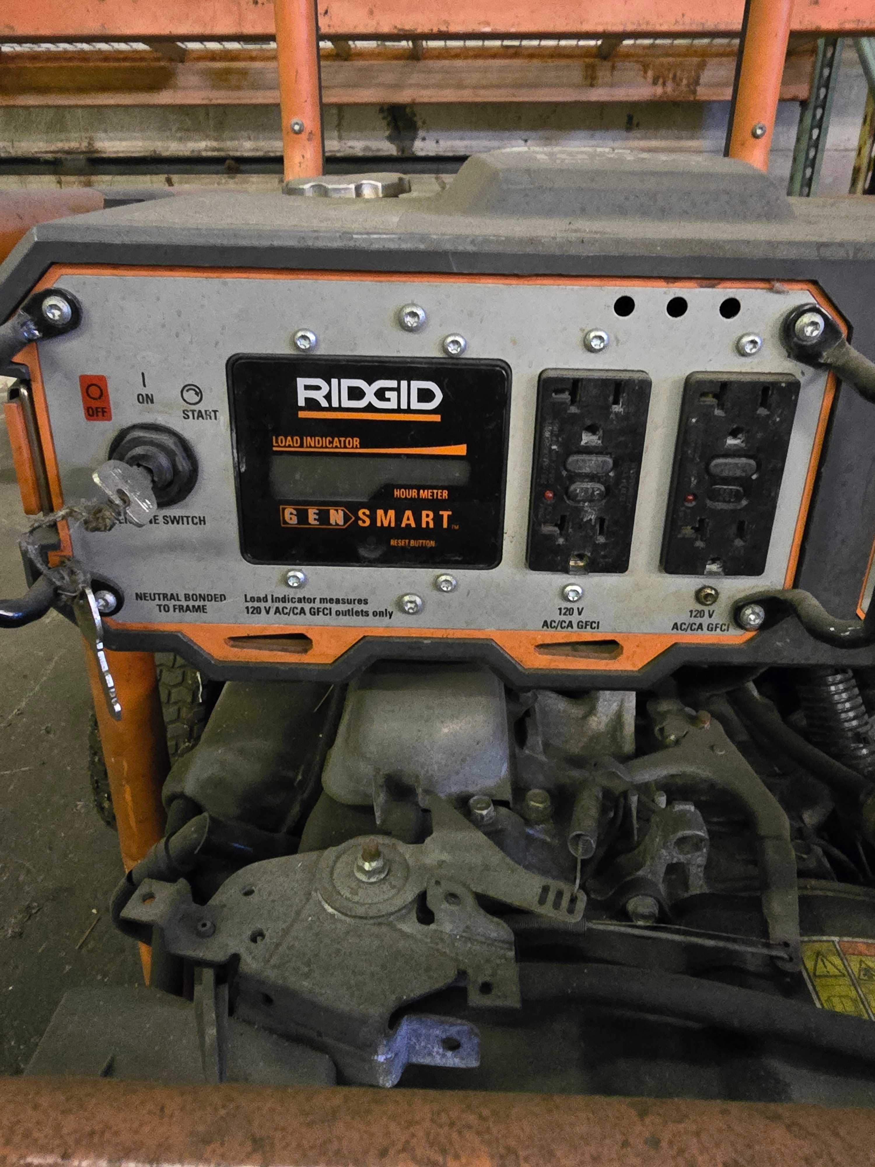 RIDGID 8000 WATT GASOLINE POWERED GENERATOR - CONSTRUCTION EQUIPMENT