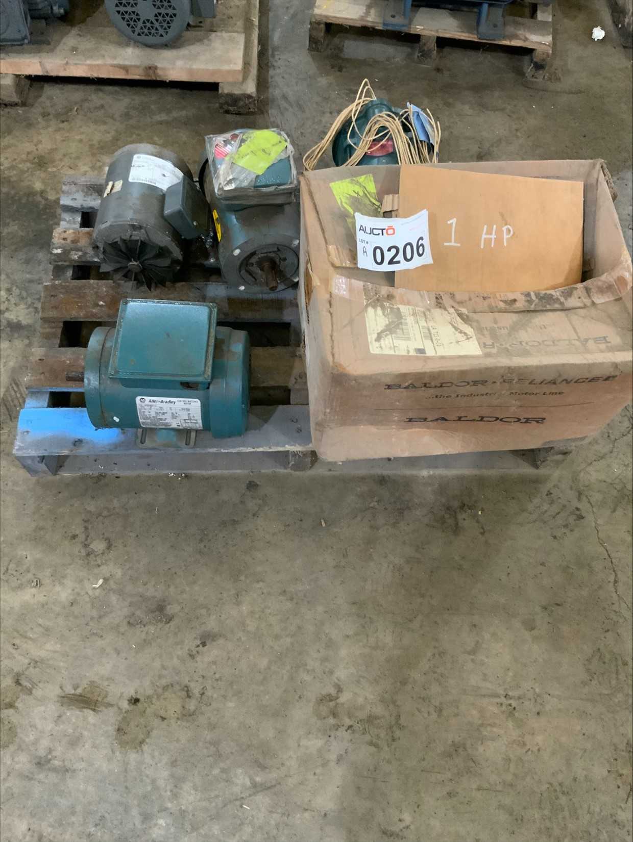 Bulk Lot of 1 HP Motors (Quantity of 5) - ELECTRIC MOTORS