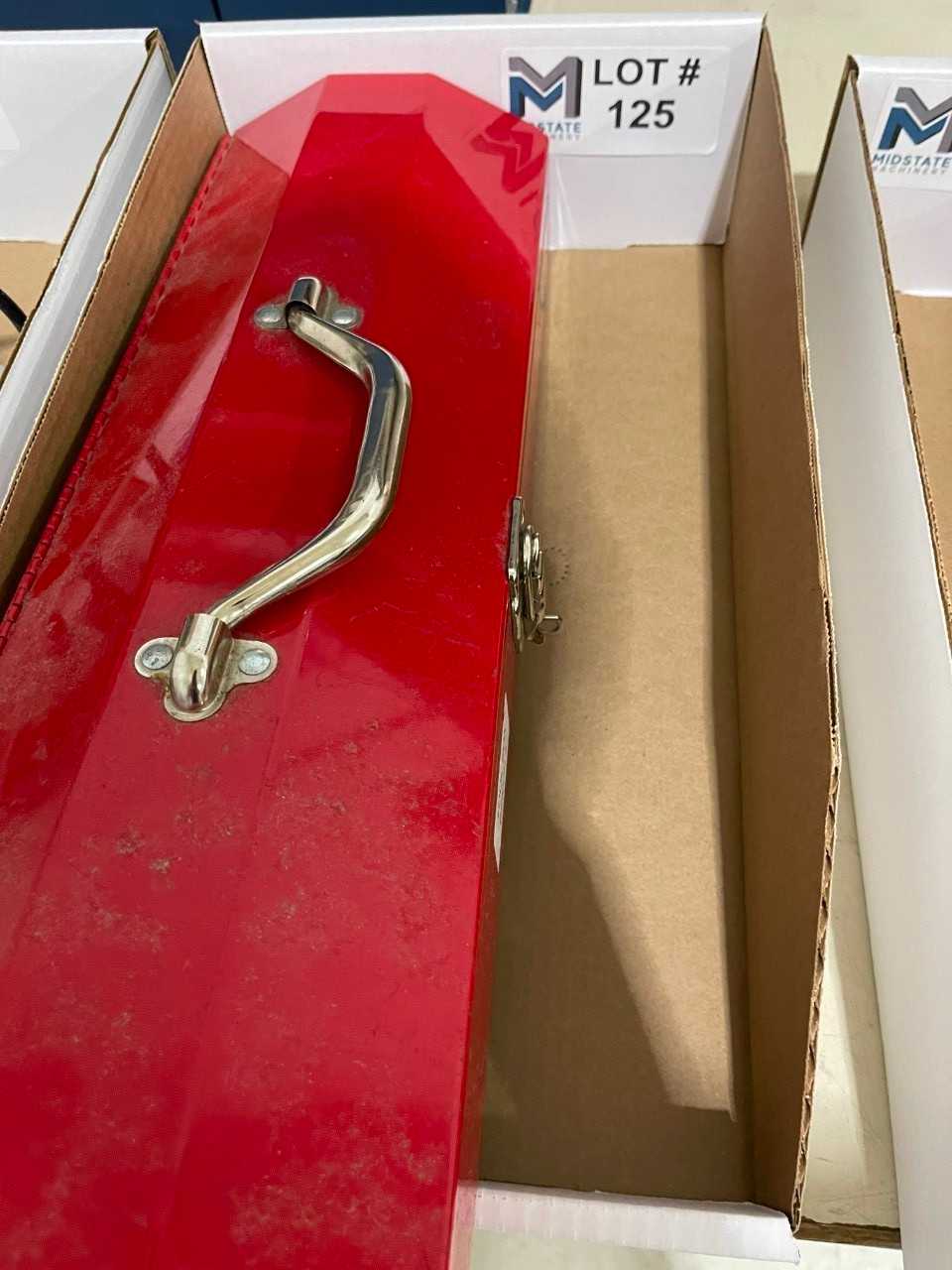 Empty Red Tool Box - TOOL STORAGE