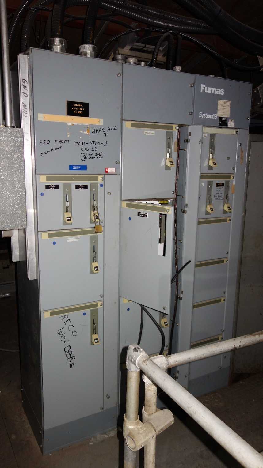 X2 SECTIONS OF FURNAS SYSTEM89 MCC W/ 14DF32A (2 SIDES - FRONT AND BACK SECTIONS INCLUDED) - MOTOR CONTROL CENTERS