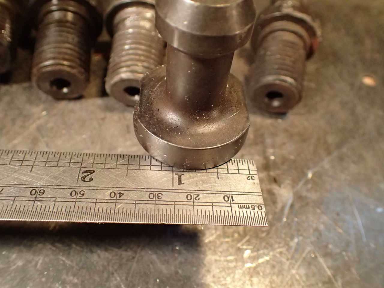 5 Pieces of Makino CAT-50 45-Degree Coolant-Thru Retention Knob Pull Studs - MACHINING ACCESSORIES & TOOLING