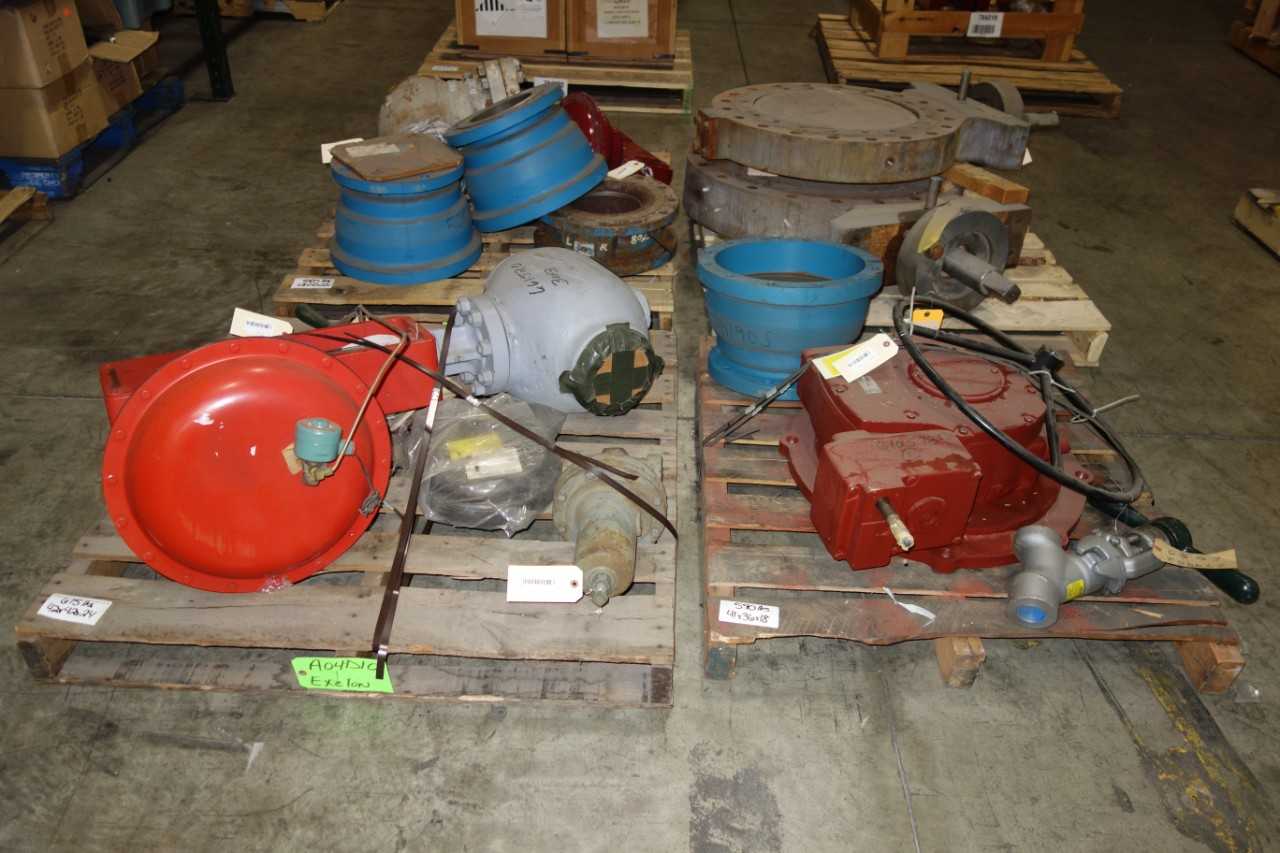 4 PALLETS OF ASSORTED VALVES, PARTS - VALVES