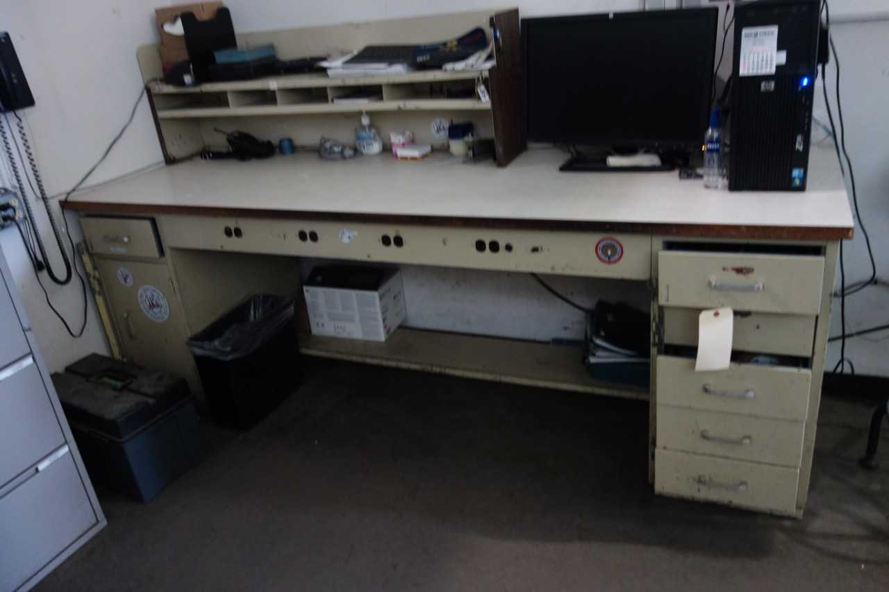 8'x30" Work Table with Wood Surface - MATERIAL HANDLING