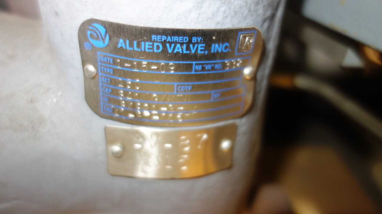 ALLIED VALVE AV-85-015 RELIEF VALVE - MISCELLANEOUS