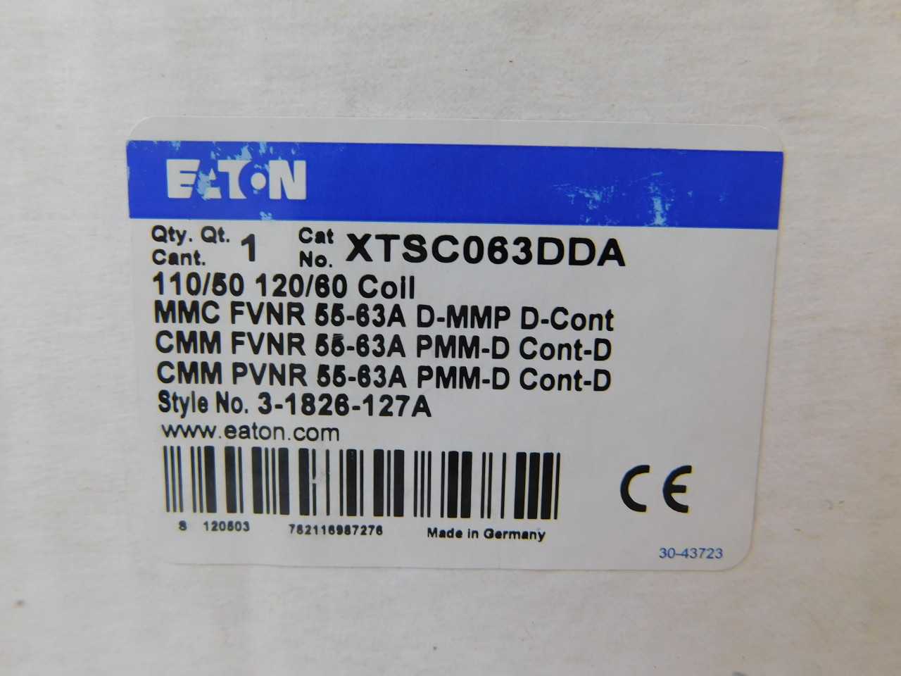 Quantity of 1x XTSC063DDA Starters - MOTOR STARTERS Quantity of 1x XTSC063DDA Starters - MOTOR STARTERS