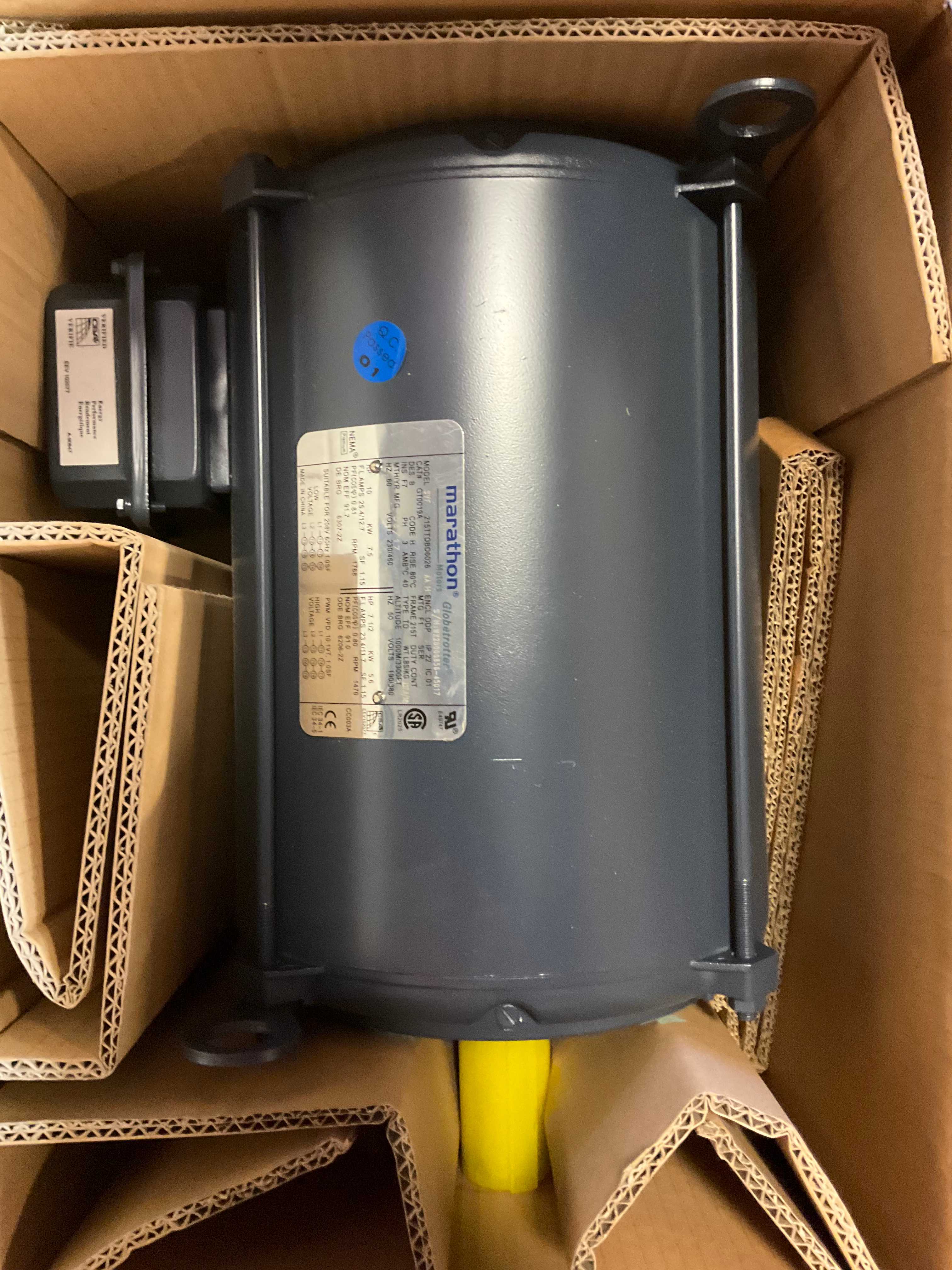 QTY 3- MARATHON ELECTRIC 215TTDB6026 AC MOTOR - AC MOTOR QTY 3- MARATHON ELECTRIC 215TTDB6026 AC MOTOR - AC MOTOR