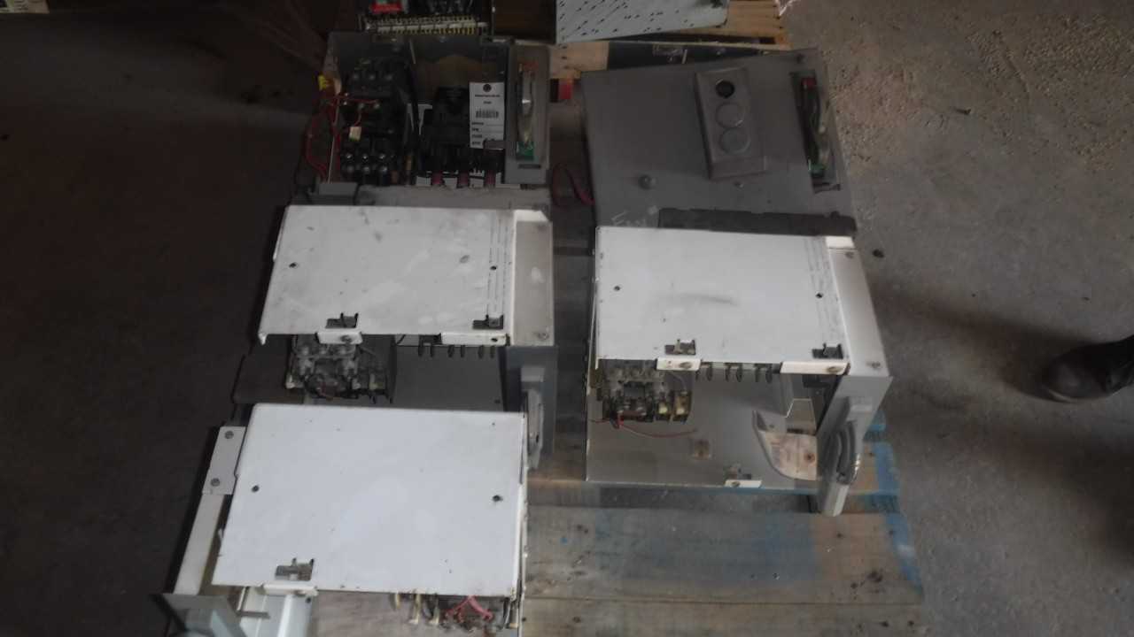 Lot of Six 10 HP Allen-Bradley Size 1 Starters - MOTOR CONTROL CENTERS