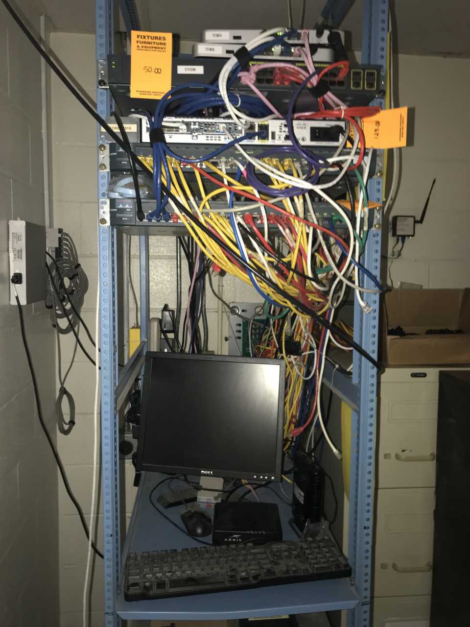 SERVO RACKING W/ CONTENTS - SERVO