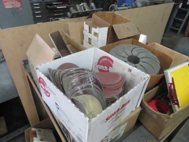 Abrasives, Cart and all contents - MISCELLANEOUS