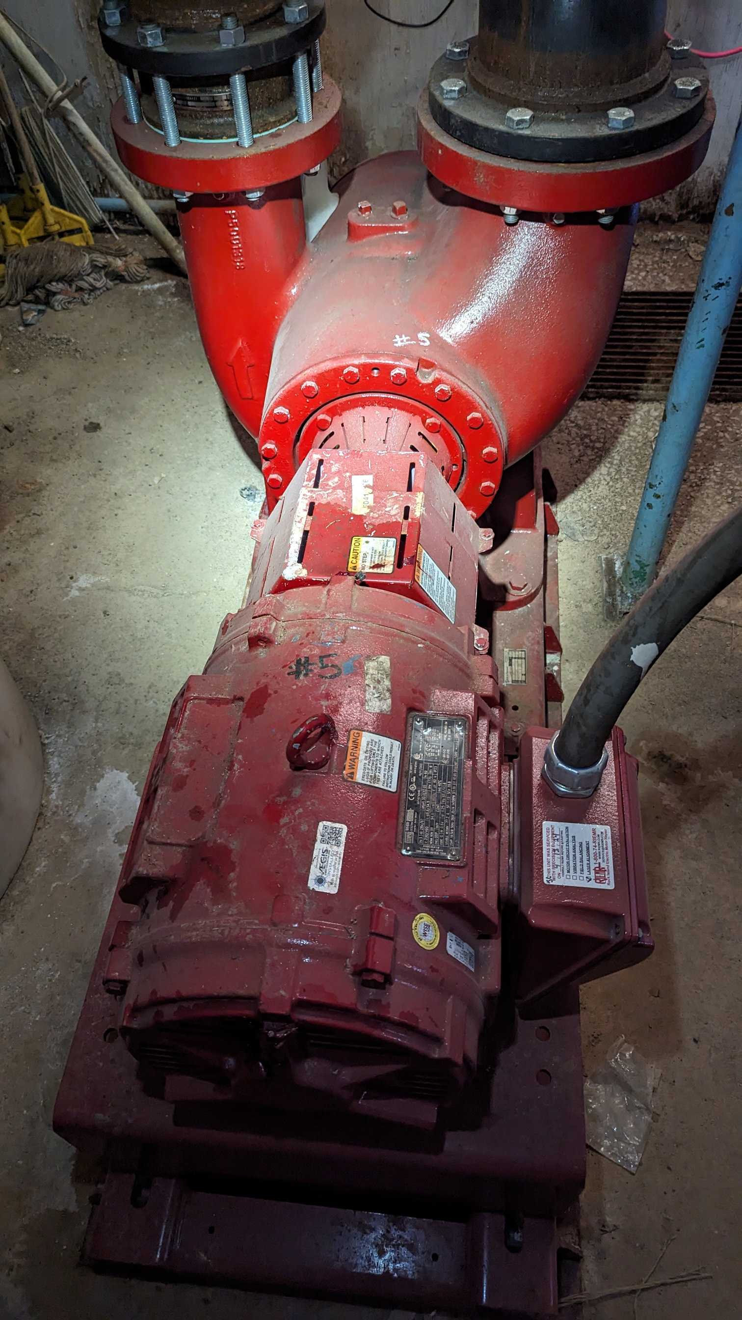 Bulk Lot of Bell & Gossett Circulating Pumps with WEG 30HP Motor - QTY 2 - ELECTRIC MOTORS