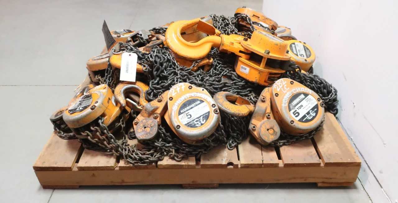 HARRINGTON 3, 5 AND 8 TON CHAINFALLS - LIFTING EQUIPMENT
