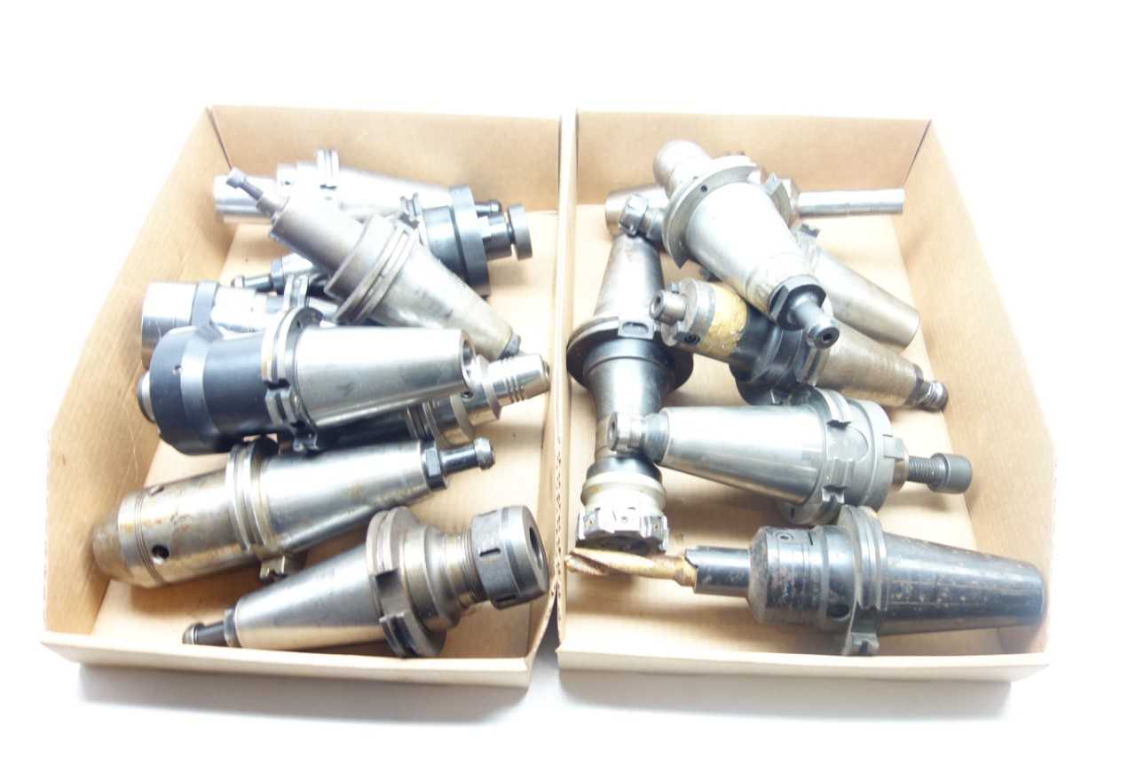 LOT OF ASSORTED CAT50 TOOL HOLDERS- KENNAMETAL, MAPAL - MACHINING ACCESSORIES & TOOLING
