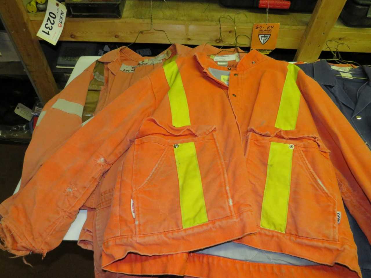 LOT OF 11 ASSORTED FLAME RESISTANT COATS & COVERALLS - SAFETY SWITCH