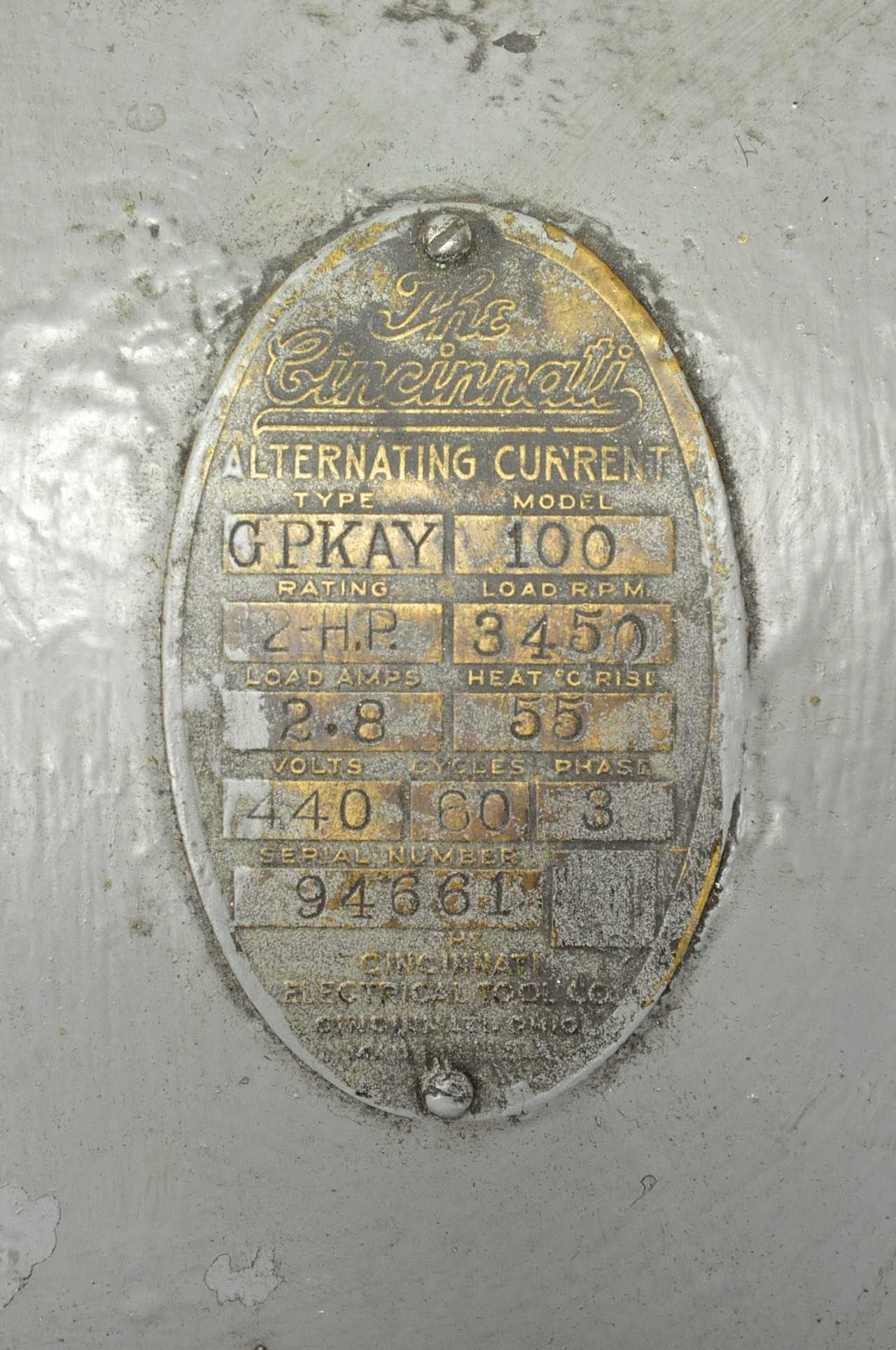 Cincinnati Model 100 Buffing Jack - METAL SHEARS